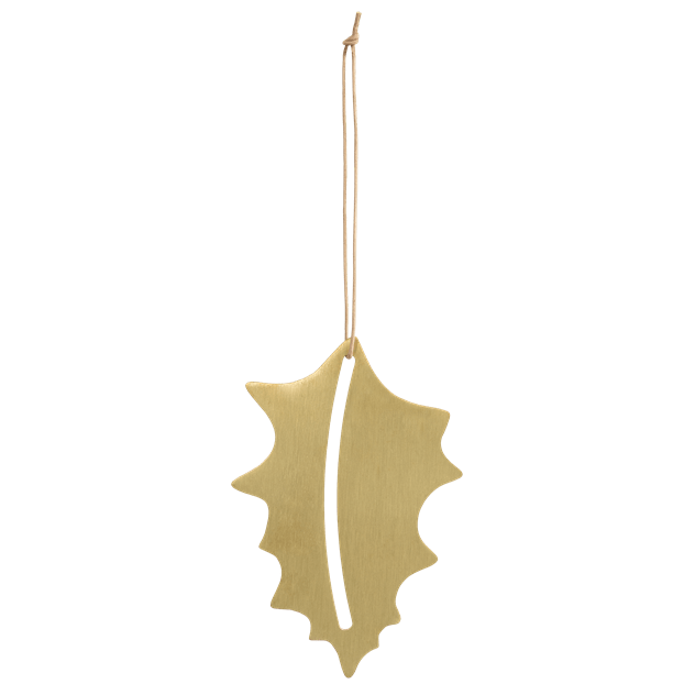 EKTA Living-Christmas Hang On Holly-Brass-EK-CHO128